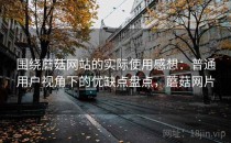 围绕蘑菇网站的实际使用感想：普通用户视角下的优缺点盘点，蘑菇网片