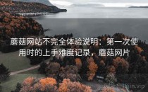蘑菇网站不完全体验说明：第一次使用时的上手难度记录，蘑菇网片