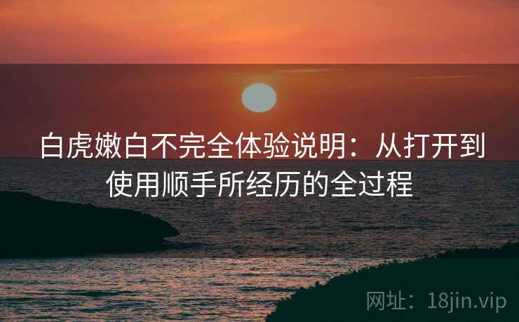 白虎嫩白不完全体验说明：从打开到使用顺手所经历的全过程  第2张