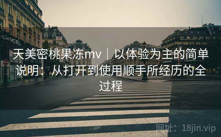 天美密桃果冻mv｜以体验为主的简单说明：从打开到使用顺手所经历的全过程  第2张