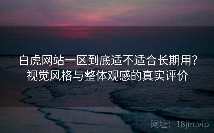 白虎网站一区到底适不适合长期用？视觉风格与整体观感的真实评价  第2张