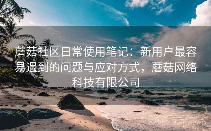 蘑菇社区日常使用笔记:新用户最容易遇到的问题与应对方式,蘑菇网络科技有限公司 第1张 蘑菇社区日常使用笔记:新用户最容易遇到的问题与应对方式,蘑菇网络科技有限公司 第1张